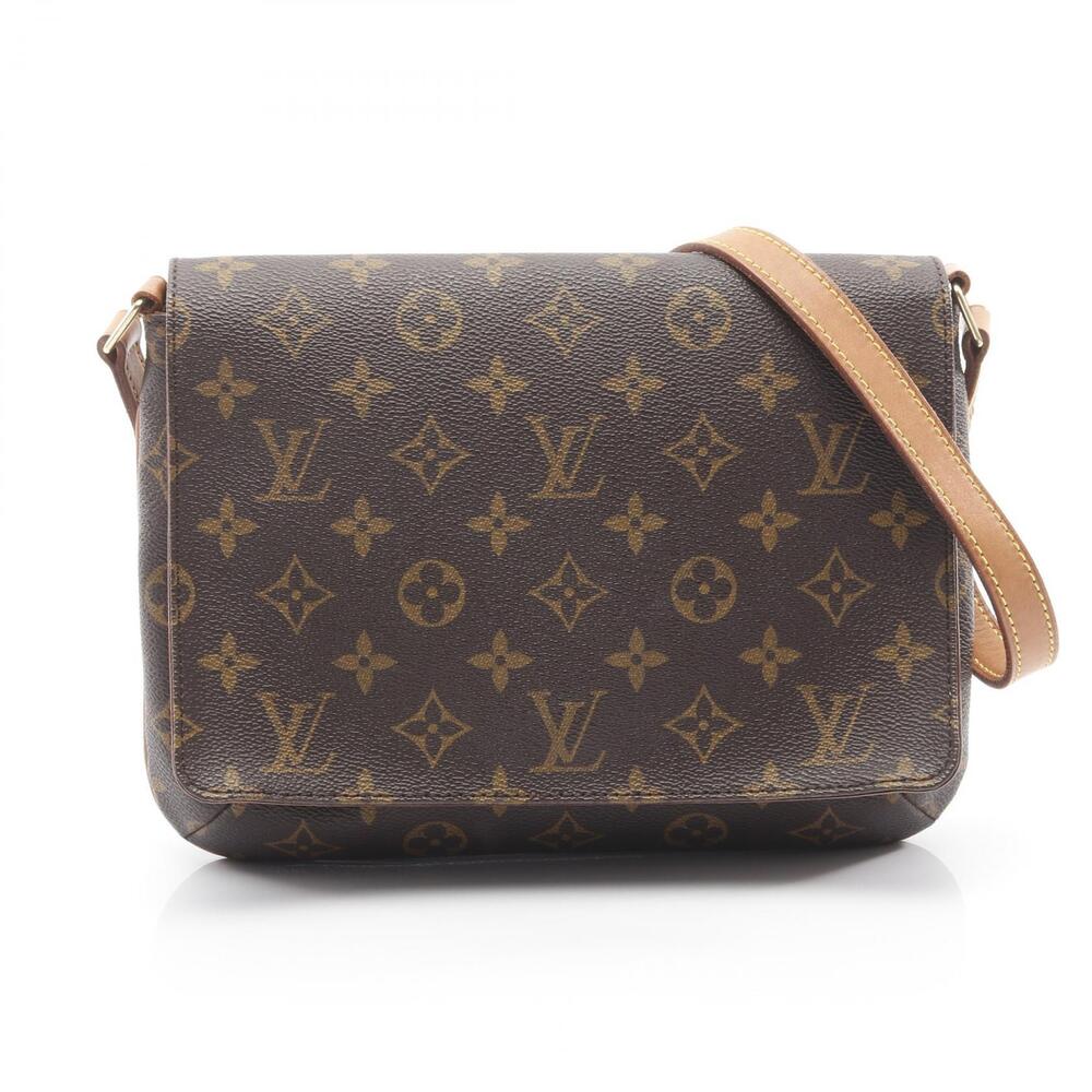 Louis Vuitton Musette Tango Short Strap Shoulder Bag Brown